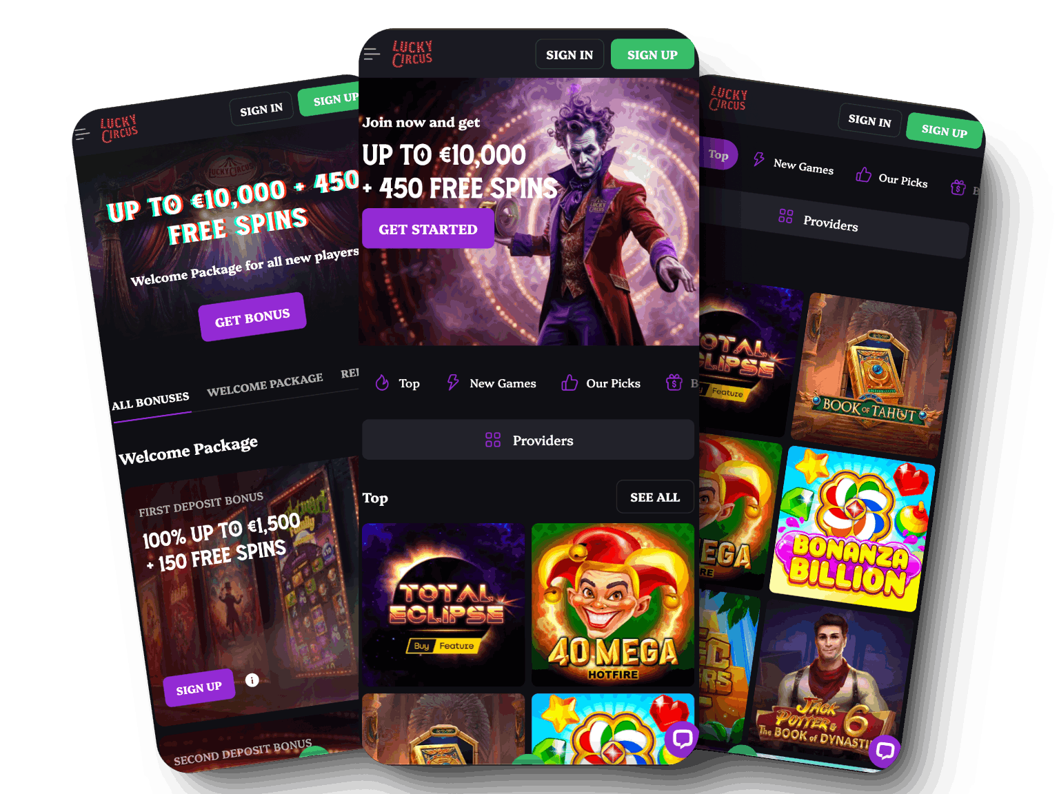 Lucky Circus Casino Mobile Application for Australian Players